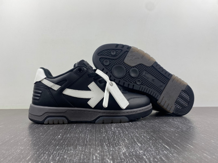 ofw out of office low-top leather sneakers