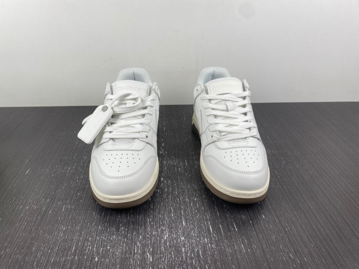 ofw out of office low-top leather sneakers