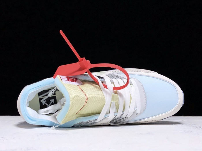 ofw x nike air max 90 am90 the ten 10 sail muslin virgil abloh - aa7293-100