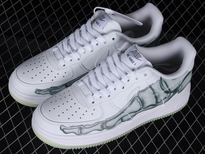 nike air force 1 low skeleton halloween bq7541-100